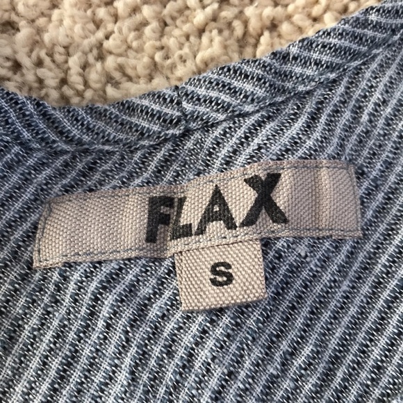 Flax small sleeveless linen top . - Picture 5 of 8